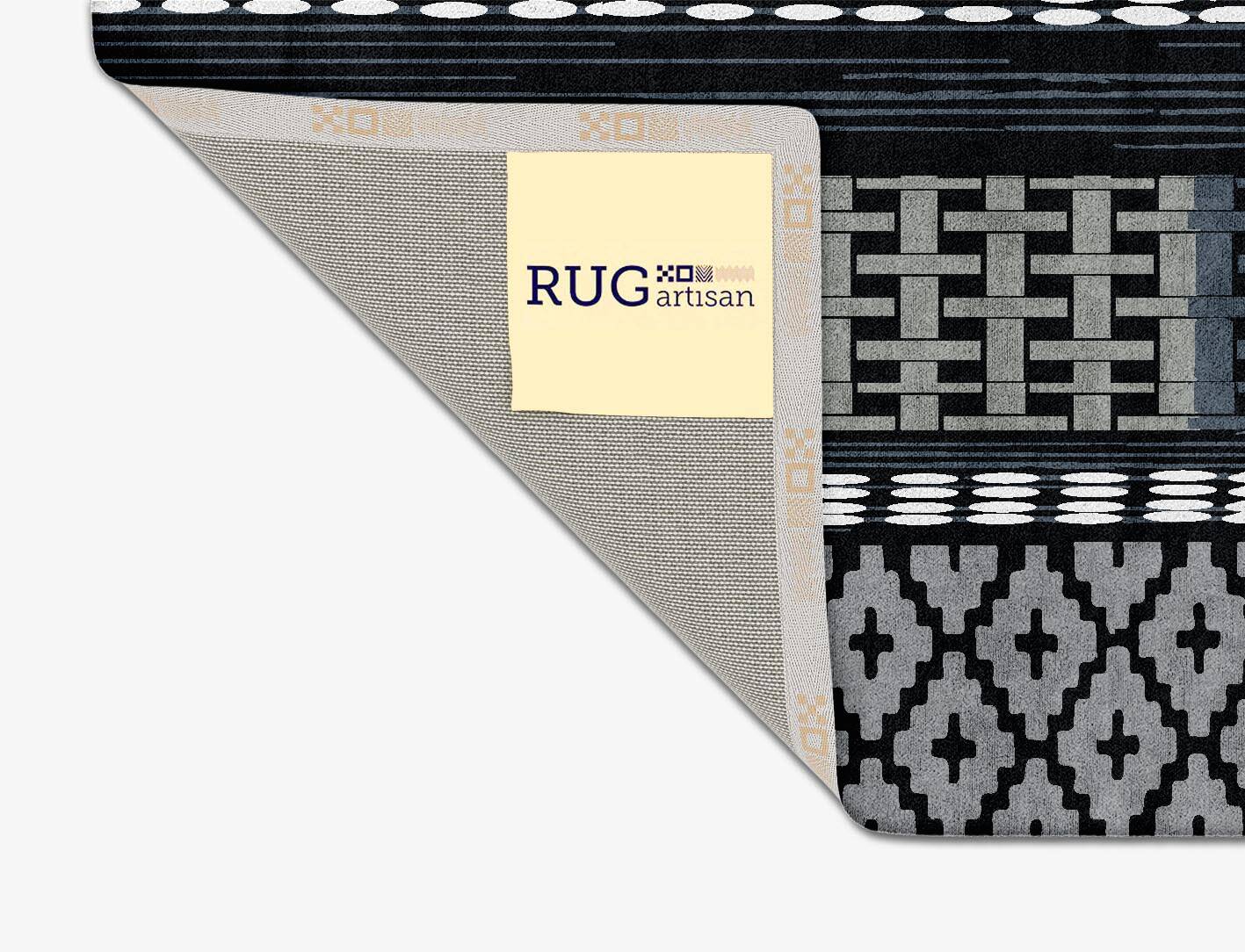 Slate Russet Monochrome Square Hand Tufted Bamboo Silk Custom Rug by Rug Artisan