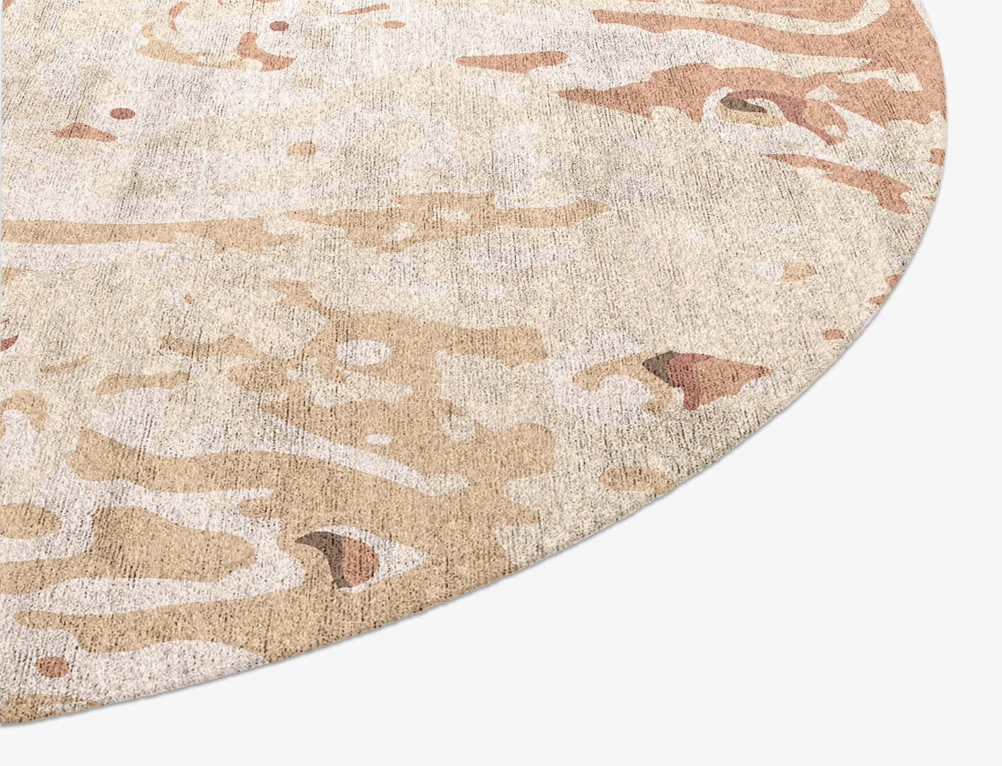 Sludge Surface Art Oval Hand Knotted Bamboo Silk Custom Rug by Rug Artisan