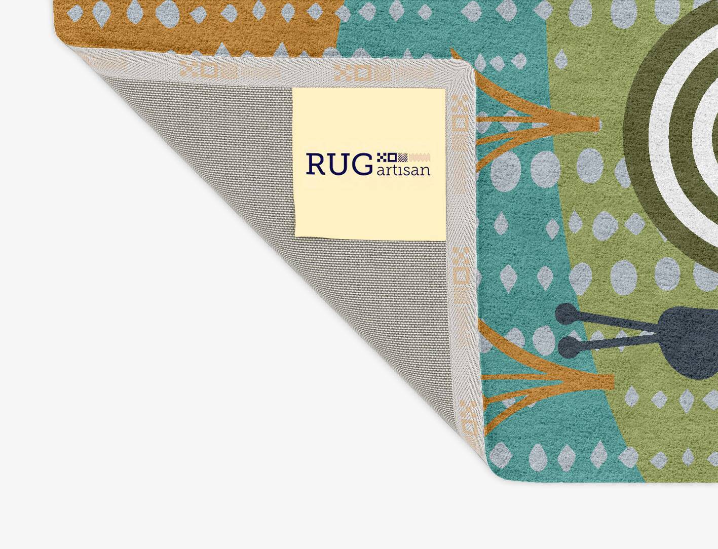 Slug Curious Mind Rectangle Hand Tufted Pure Wool Custom Rug by Rug Artisan