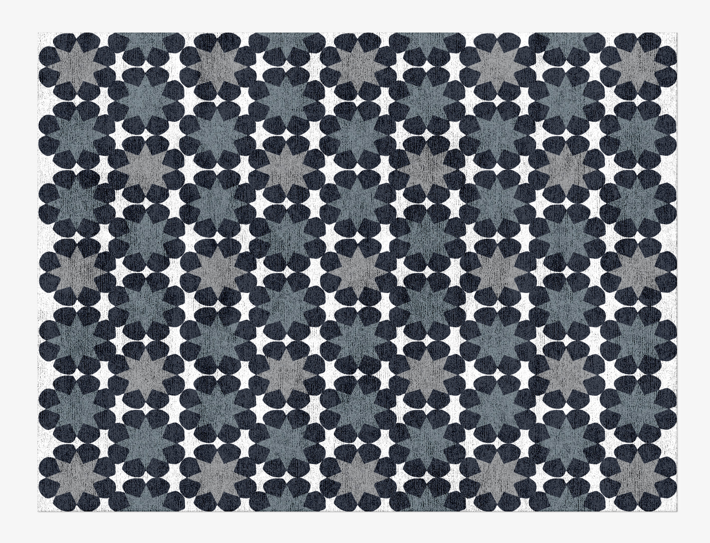 Smoke Screen Monochrome Rectangle Hand Knotted Bamboo Silk Custom Rug by Rug Artisan