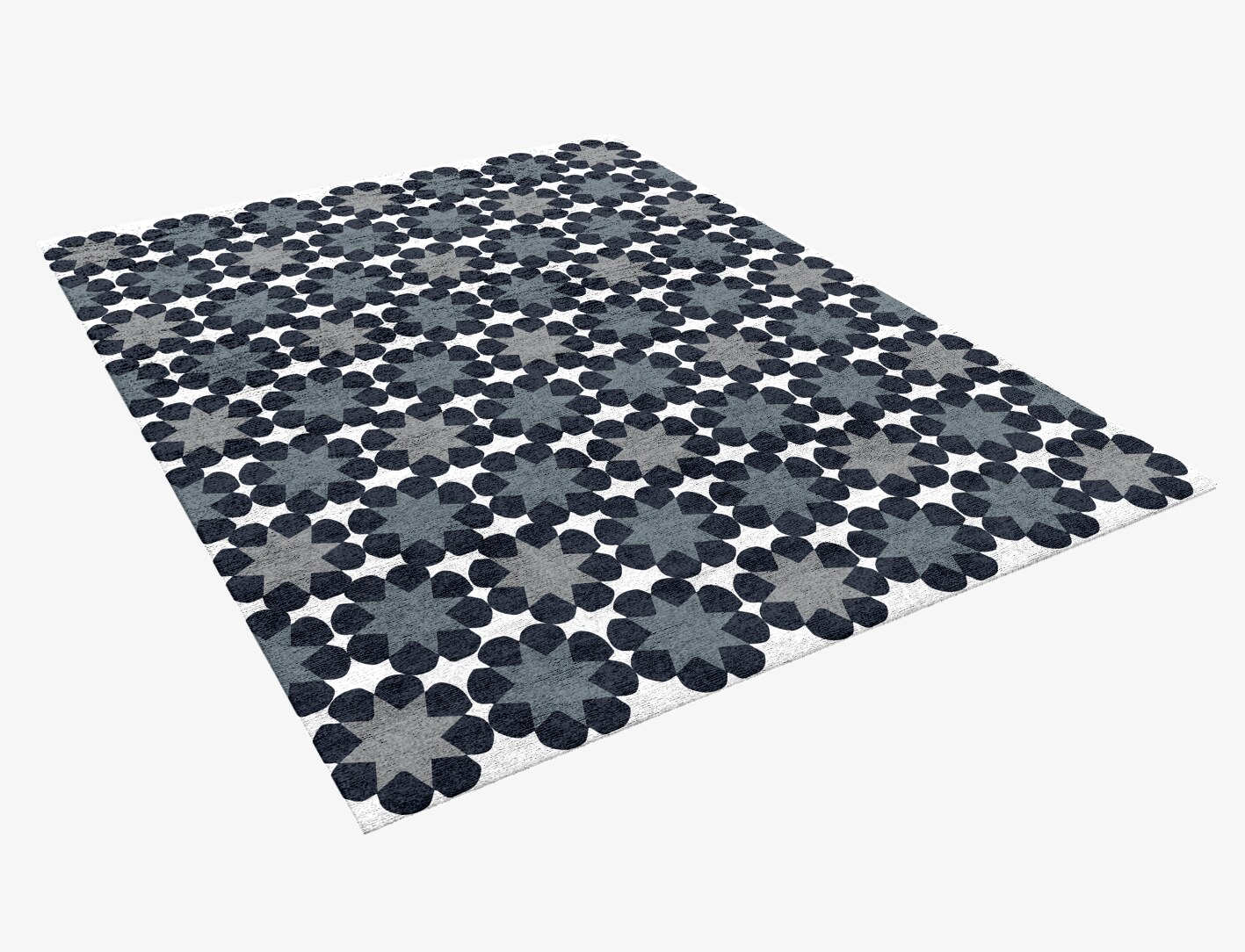 Smoke Screen Monochrome Rectangle Hand Knotted Bamboo Silk Custom Rug by Rug Artisan