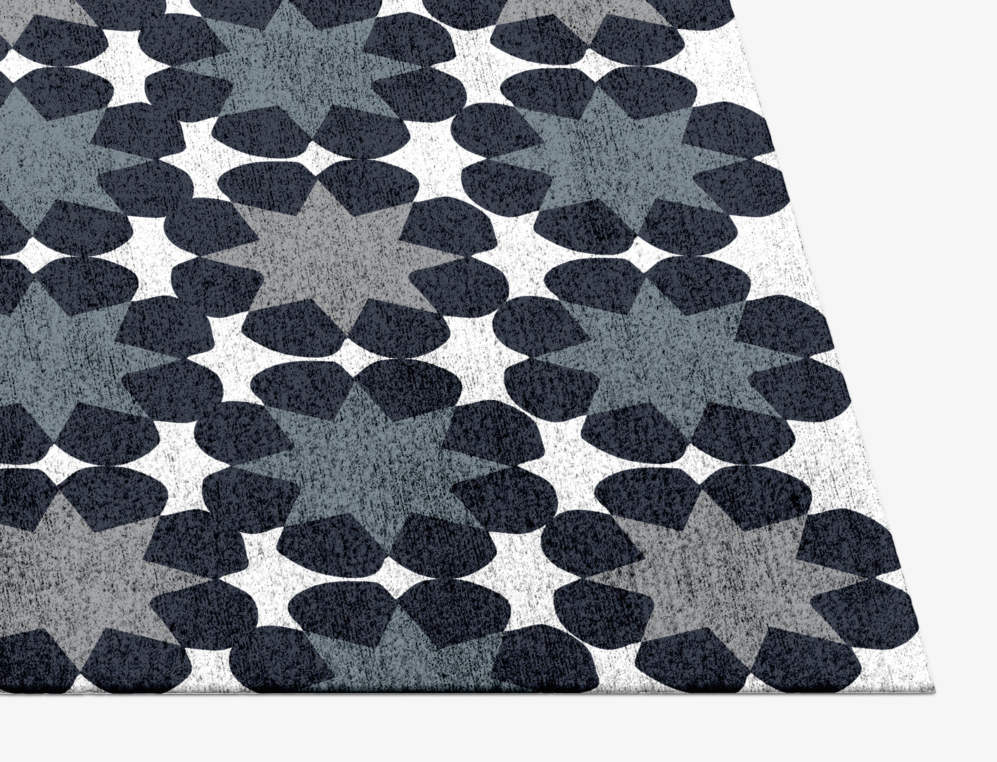 Smoke Screen Monochrome Rectangle Hand Knotted Bamboo Silk Custom Rug by Rug Artisan
