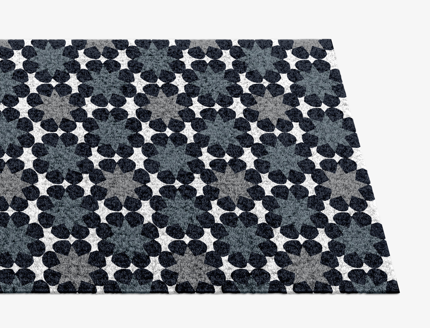 Smoke Screen Monochrome Runner Hand Knotted Tibetan Wool Custom Rug by Rug Artisan
