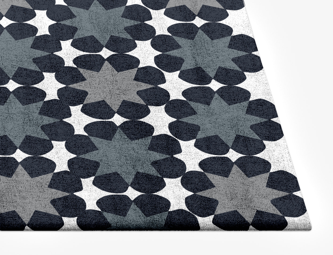 Smoke Screen Monochrome Rectangle Hand Tufted Bamboo Silk Custom Rug by Rug Artisan