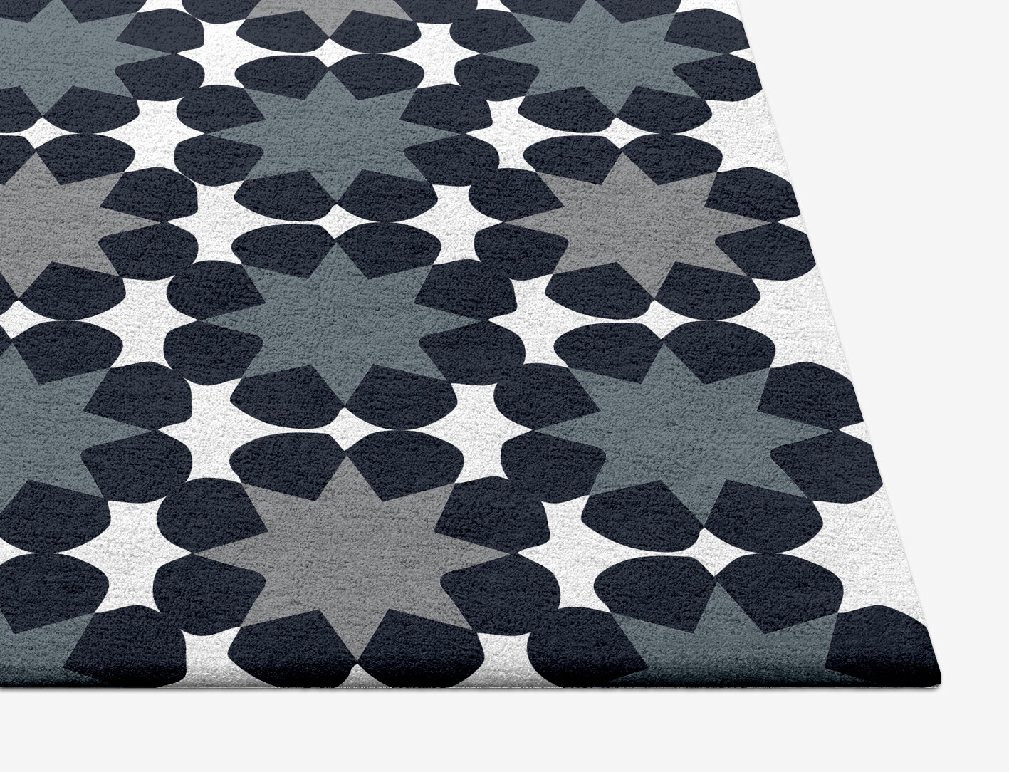 Smoke Screen Monochrome Square Hand Tufted Pure Wool Custom Rug by Rug Artisan