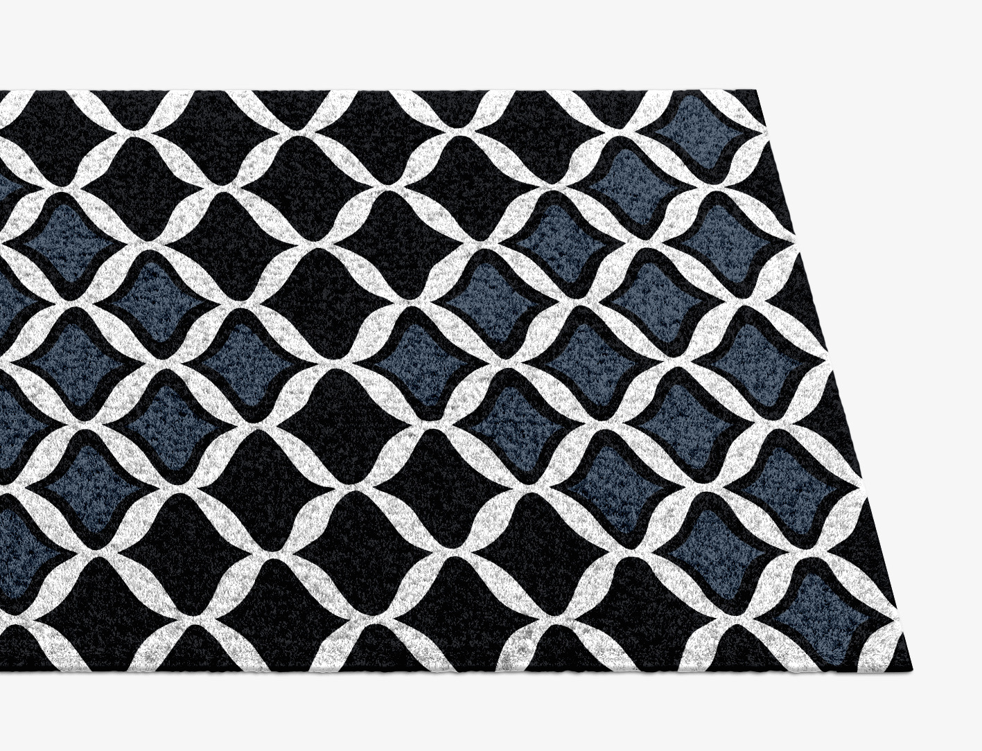 Smokey Hive Monochrome Runner Hand Knotted Tibetan Wool Custom Rug by Rug Artisan