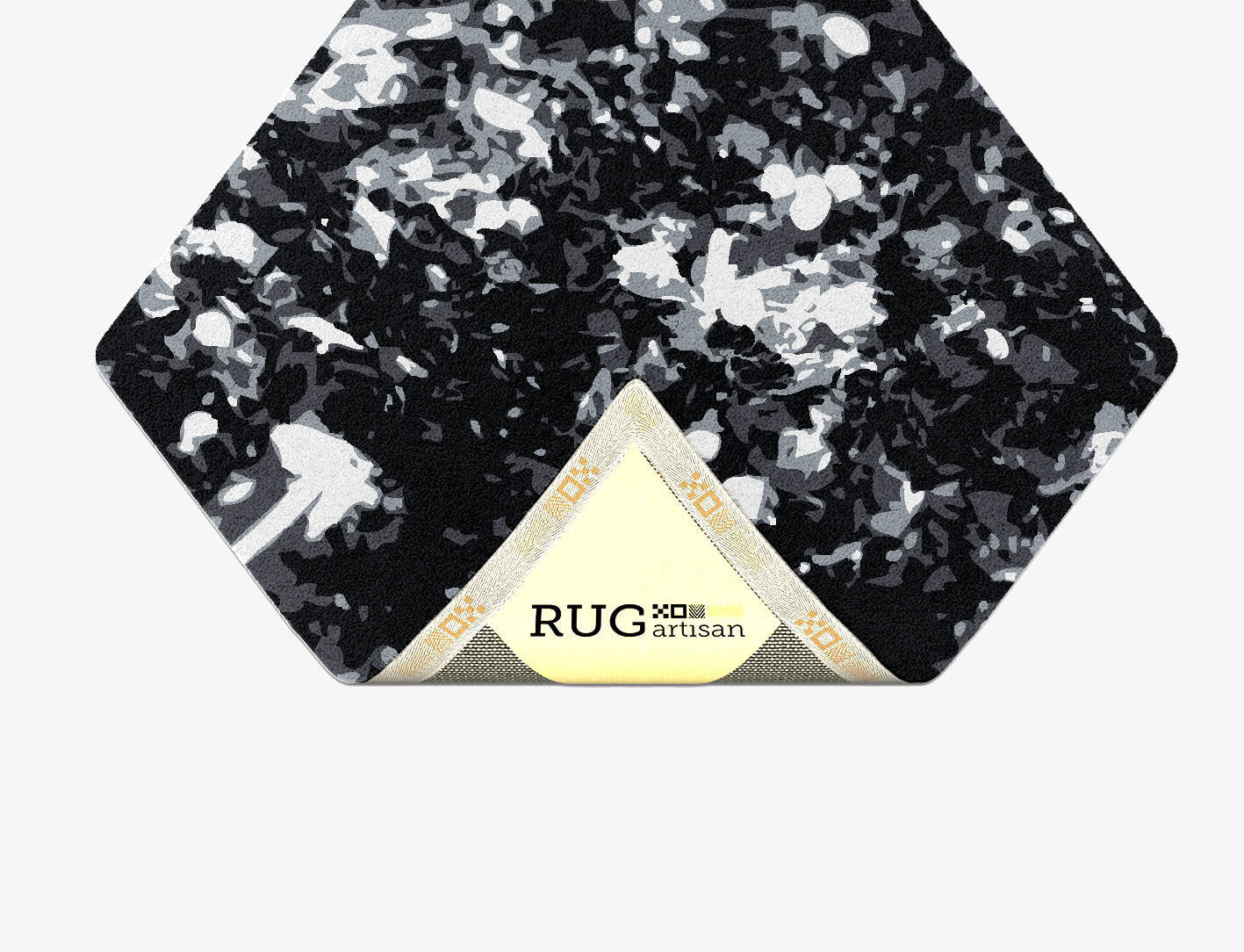 Smoky Embers Monochrome Diamond Hand Tufted Pure Wool Custom Rug by Rug Artisan