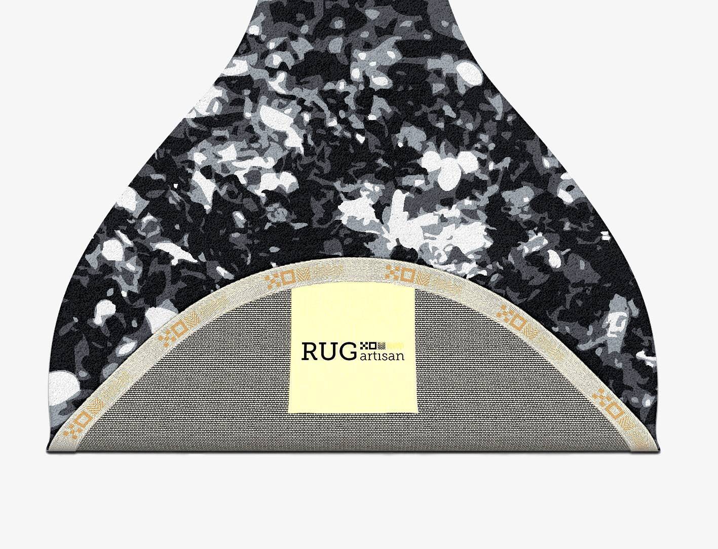 Smoky Embers Monochrome Drop Hand Tufted Pure Wool Custom Rug by Rug Artisan