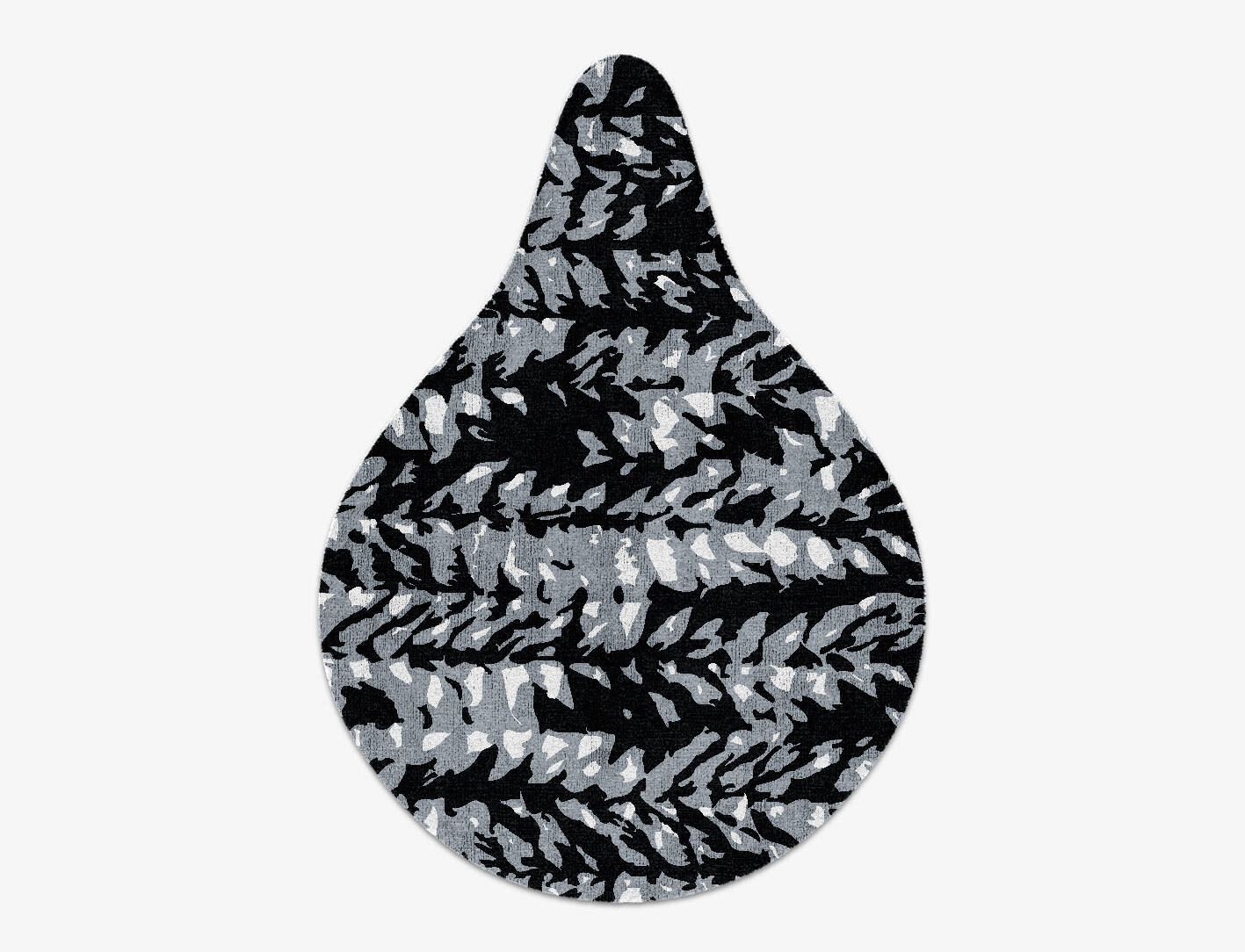 Smoky Mead Monochrome Drop Hand Knotted Bamboo Silk Custom Rug by Rug Artisan