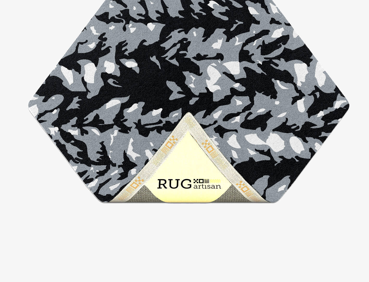Smoky Mead Monochrome Diamond Hand Tufted Pure Wool Custom Rug by Rug Artisan