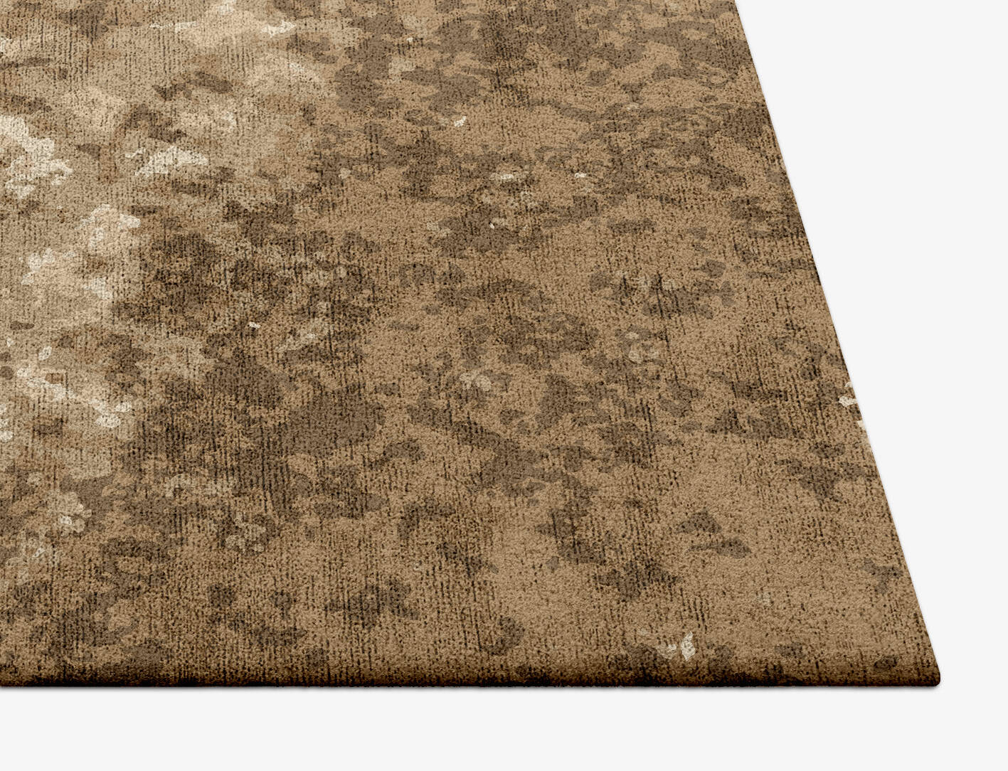 Smudges Brush Strokes Square Hand Tufted Bamboo Silk Custom Rug by Rug Artisan