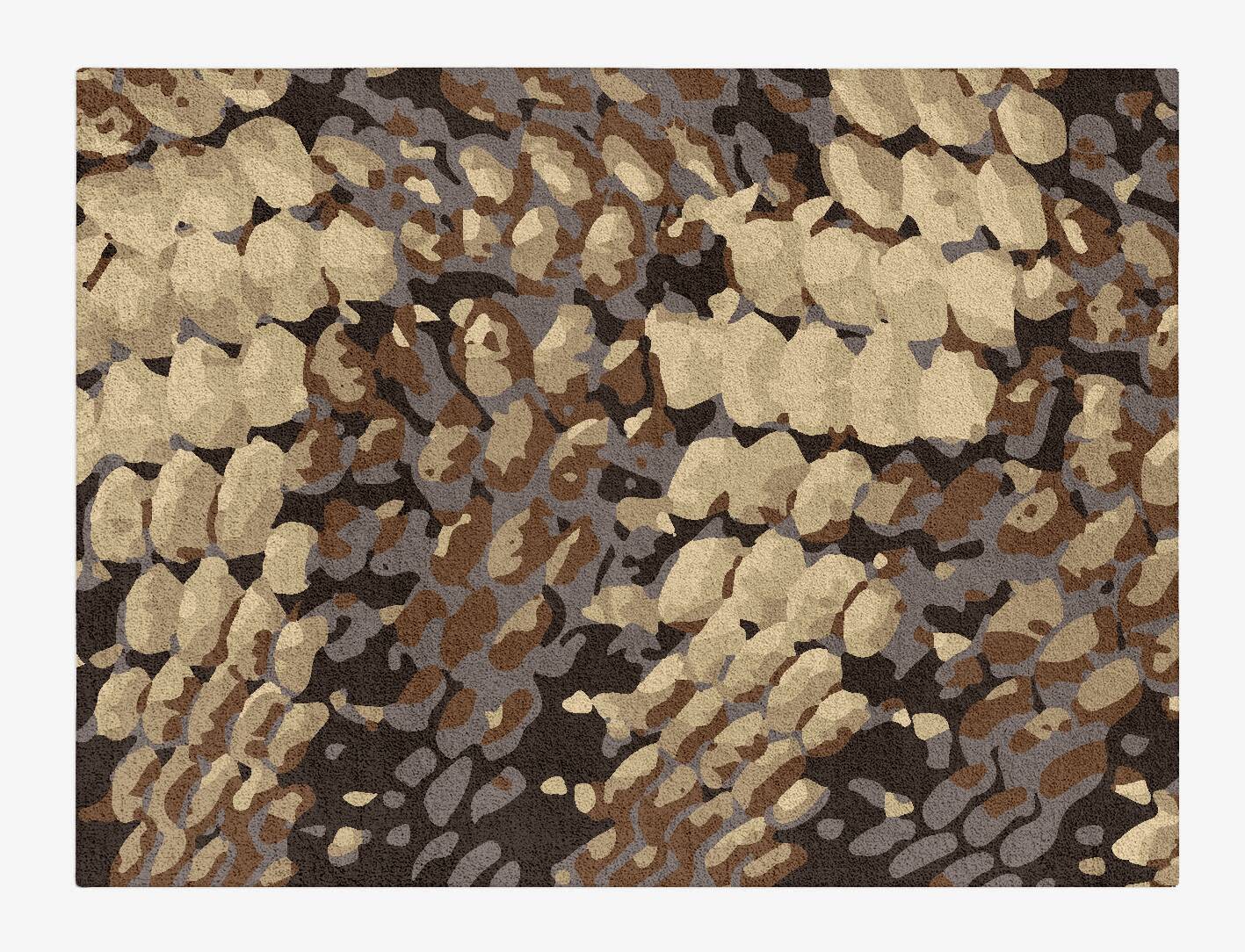 Snake Skin Surface Art Rectangle Hand Tufted Pure Wool Custom Rug by Rug Artisan
