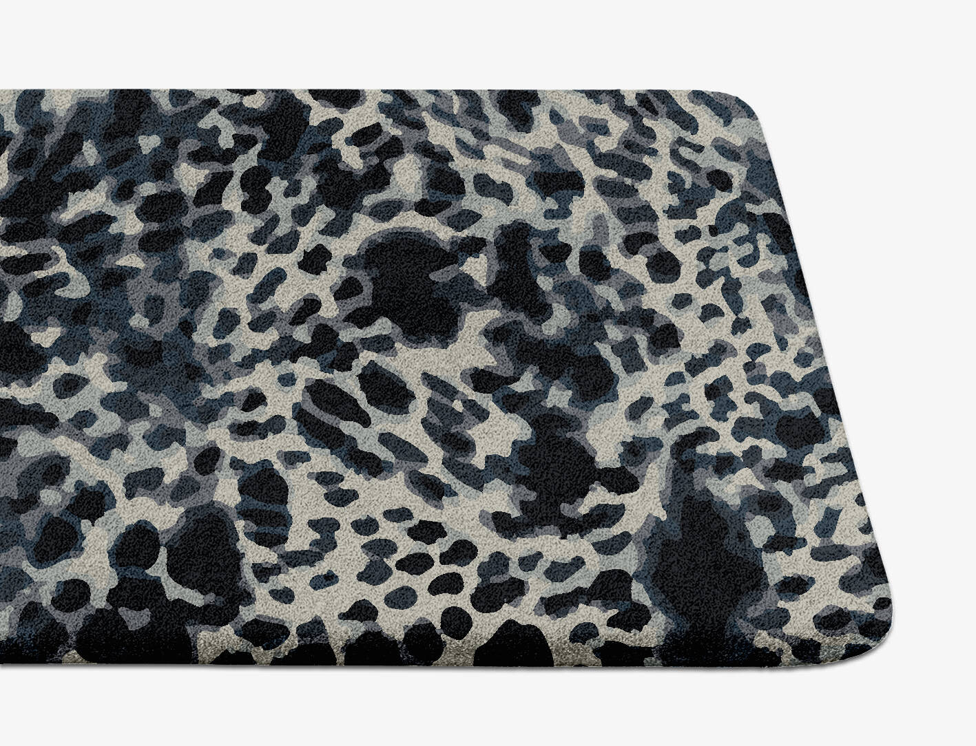 Snow Leopard Animal Prints Runner Hand Tufted Pure Wool Custom Rug by Rug Artisan