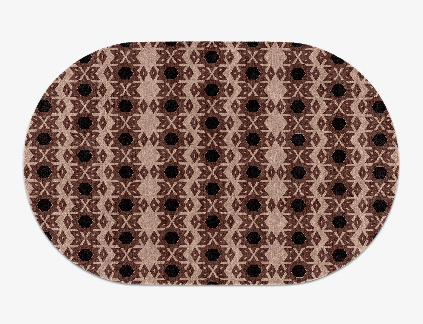 Snowflake Geometric Capsule Hand Knotted Tibetan Wool Custom Rug by Rug Artisan