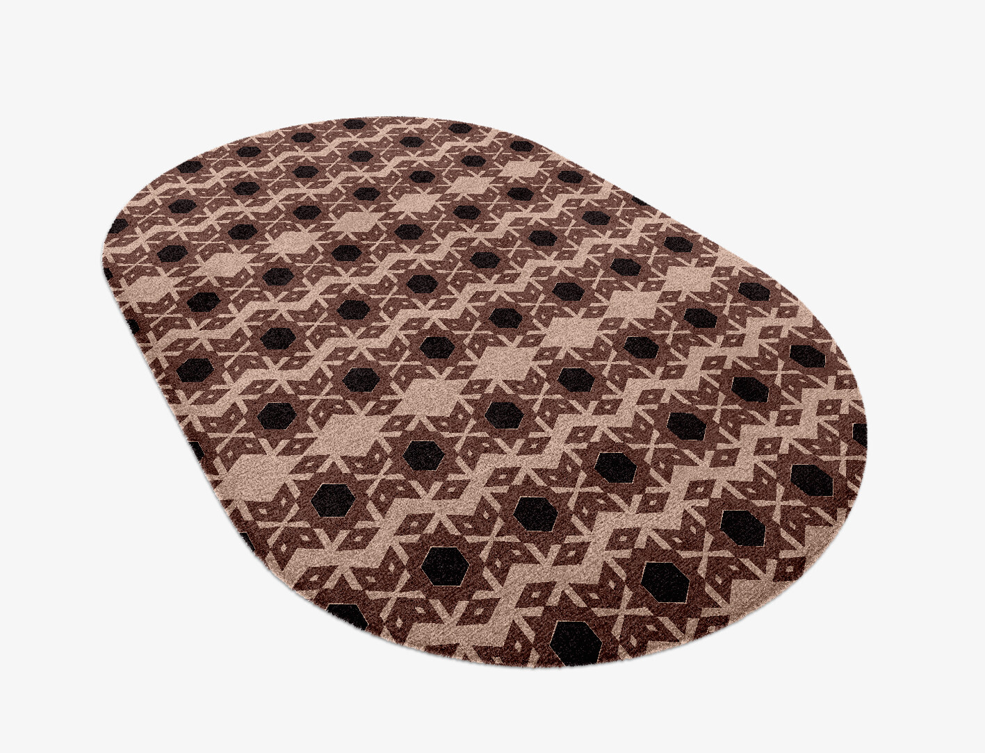 Snowflake Geometric Capsule Hand Knotted Tibetan Wool Custom Rug by Rug Artisan