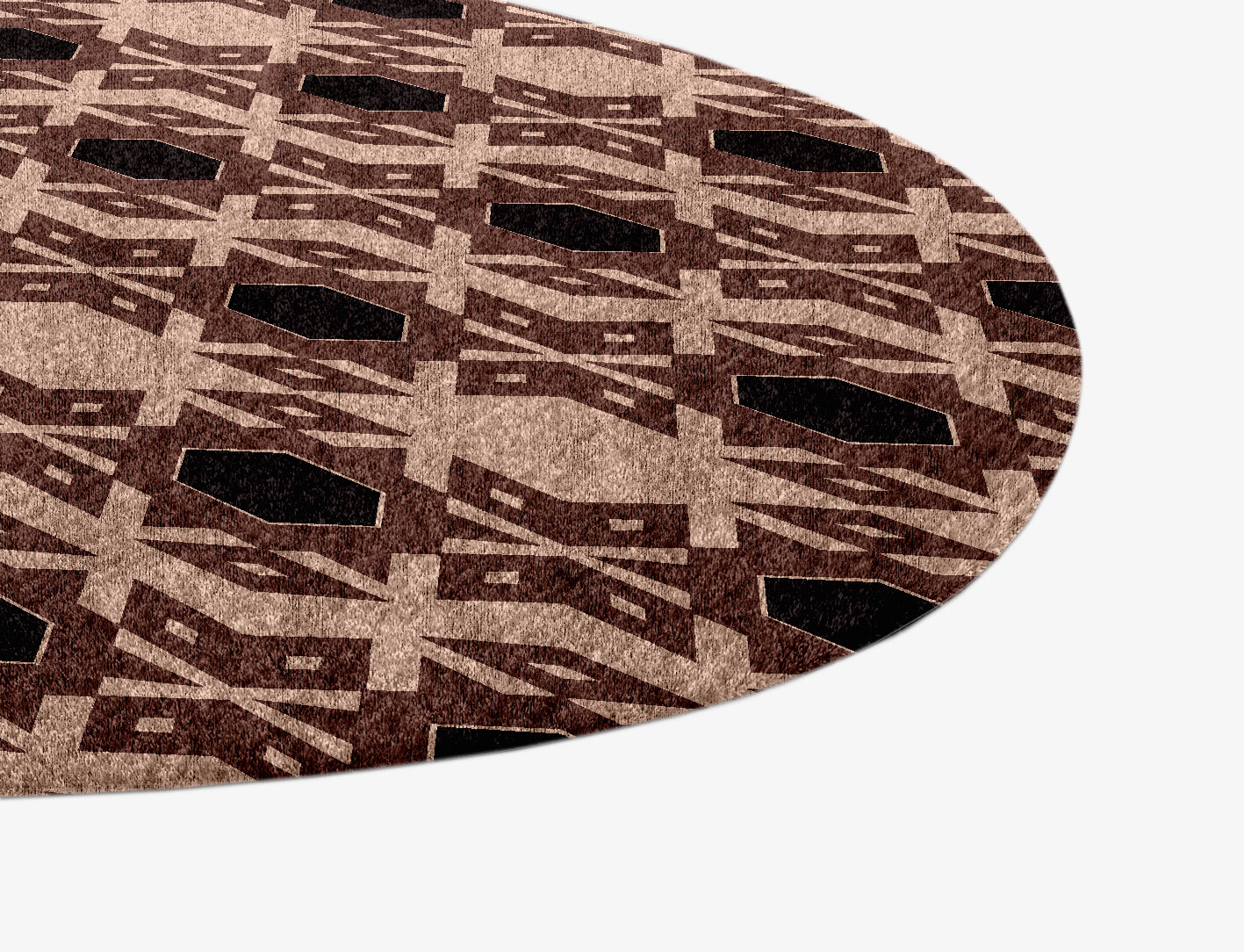 Snowflake Geometric Splash Hand Knotted Bamboo Silk Custom Rug by Rug Artisan