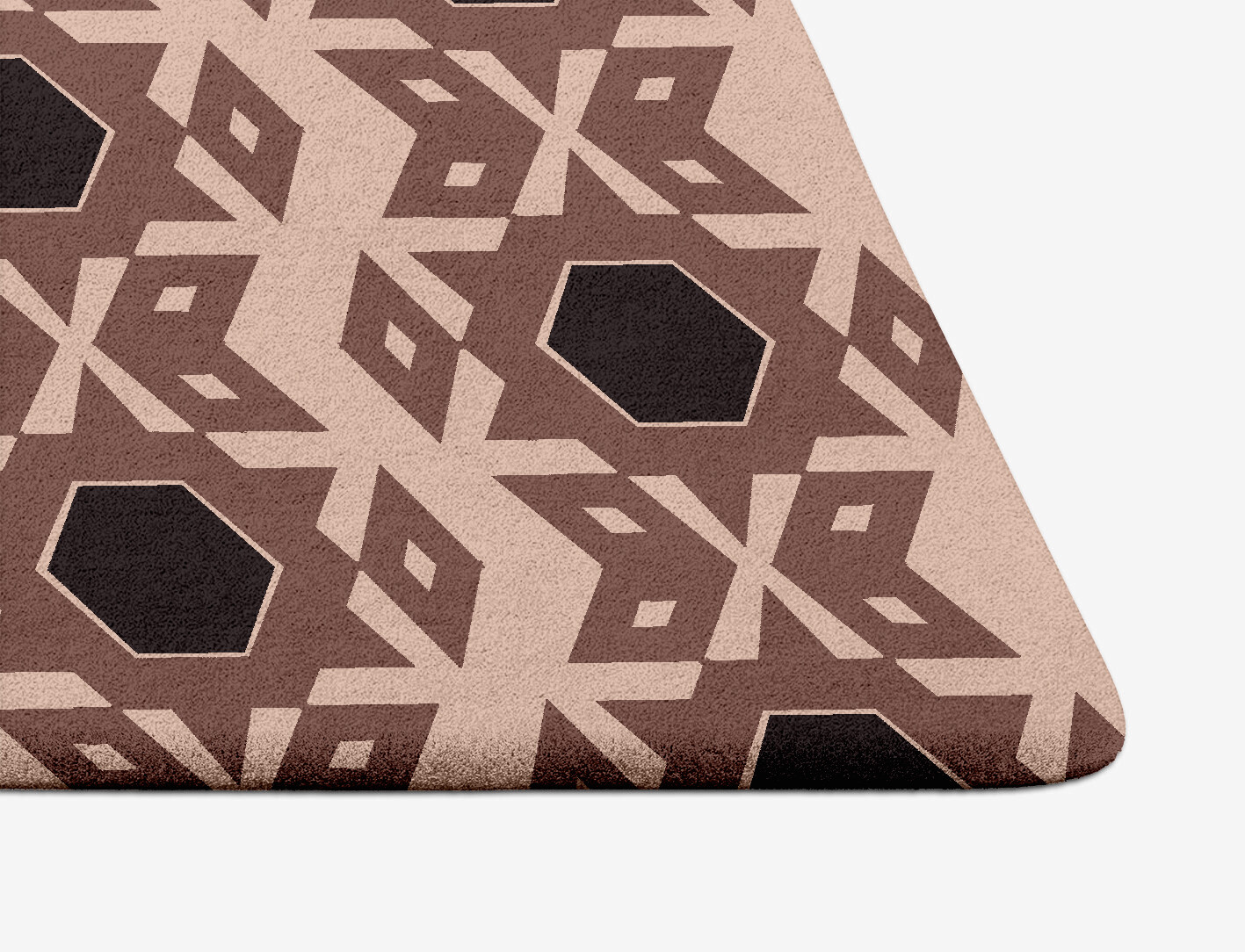 Snowflake Geometric Arch Hand Tufted Pure Wool Custom Rug by Rug Artisan