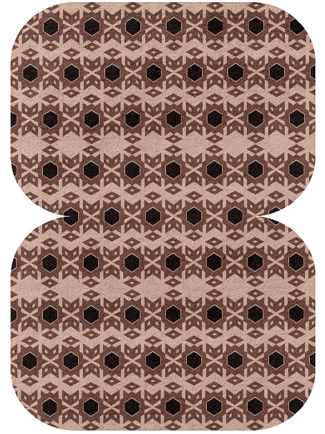 Snowflake Geometric Eight Hand Tufted Pure Wool Custom Rug by Rug Artisan