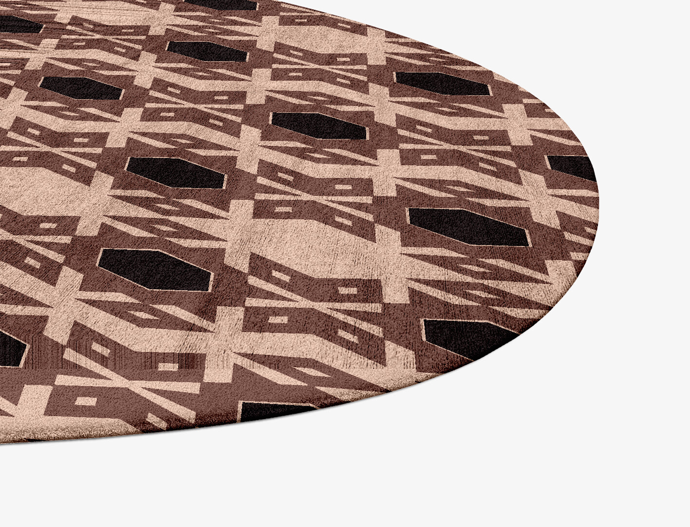 Snowflake Geometric Splash Hand Tufted Bamboo Silk Custom Rug by Rug Artisan
