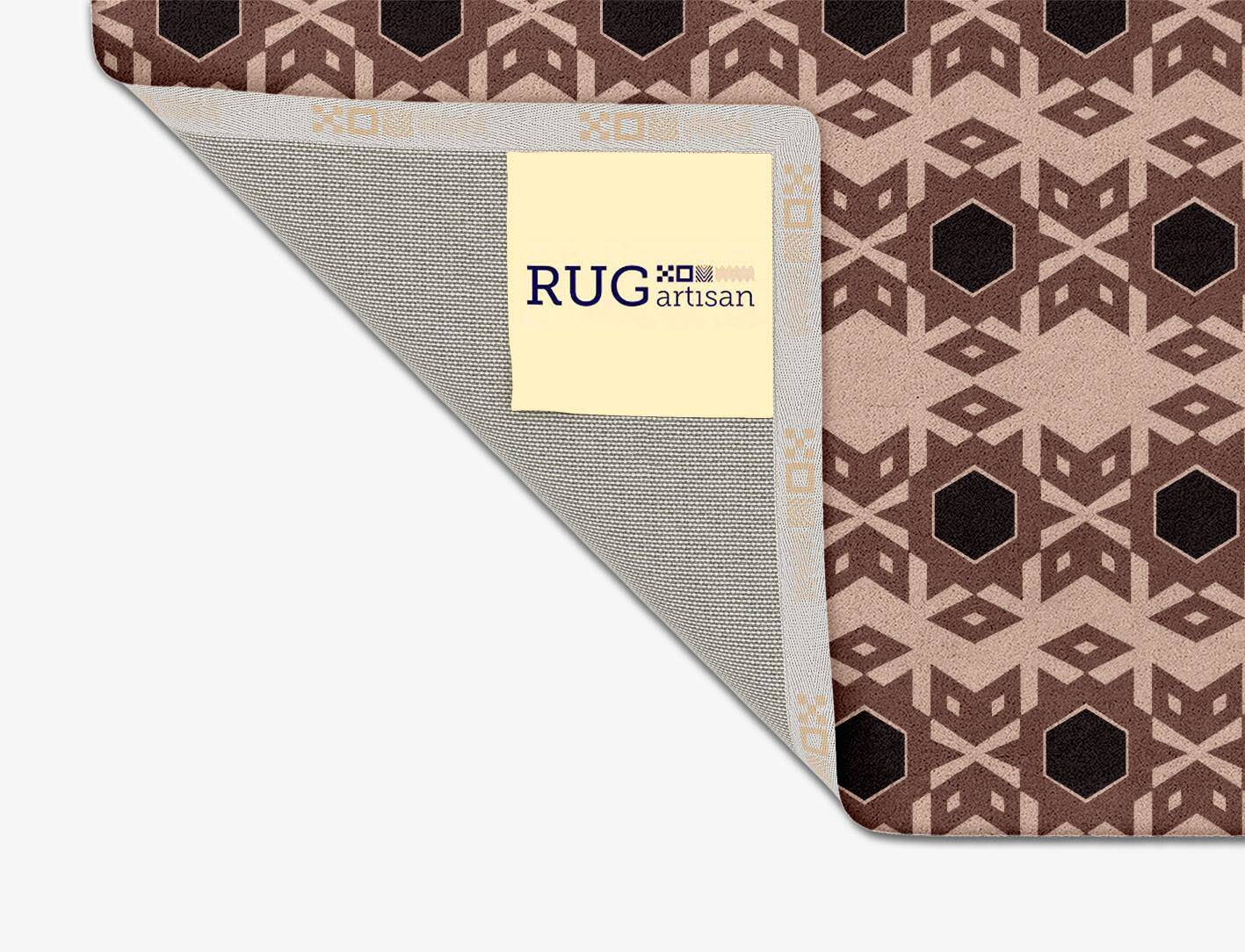 Snowflake Geometric Square Hand Tufted Pure Wool Custom Rug by Rug Artisan