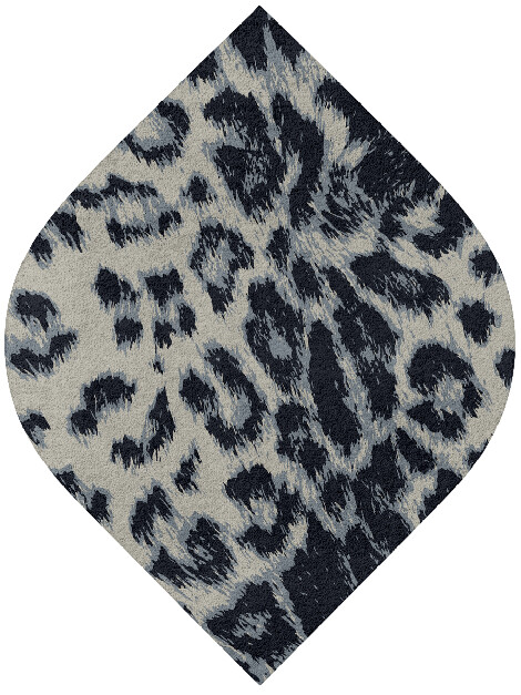 Snowy Fur Animal Prints Ogee Hand Tufted Pure Wool Custom Rug by Rug Artisan