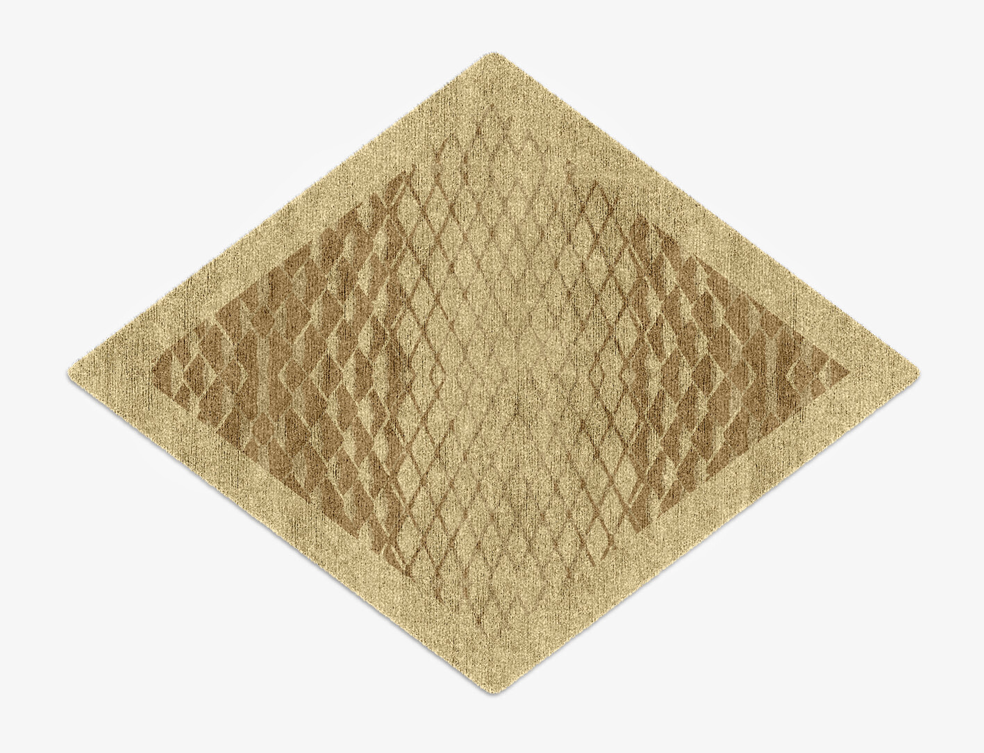 Soga Origami Diamond Hand Knotted Bamboo Silk Custom Rug by Rug Artisan