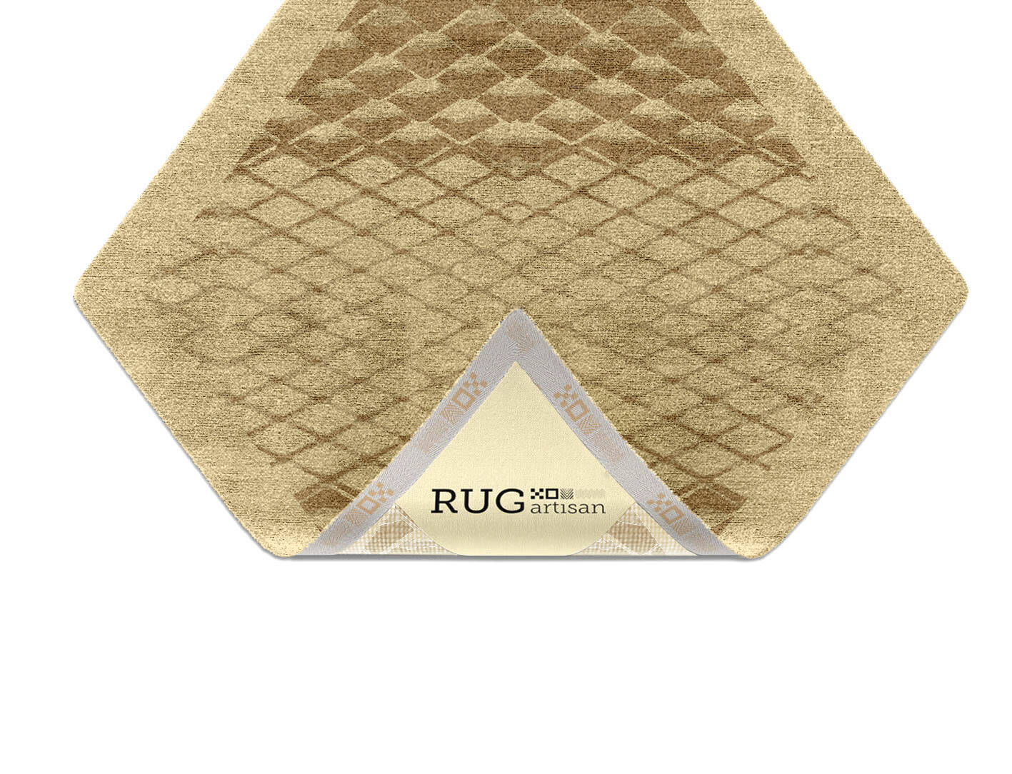 Soga Origami Diamond Hand Knotted Bamboo Silk Custom Rug by Rug Artisan