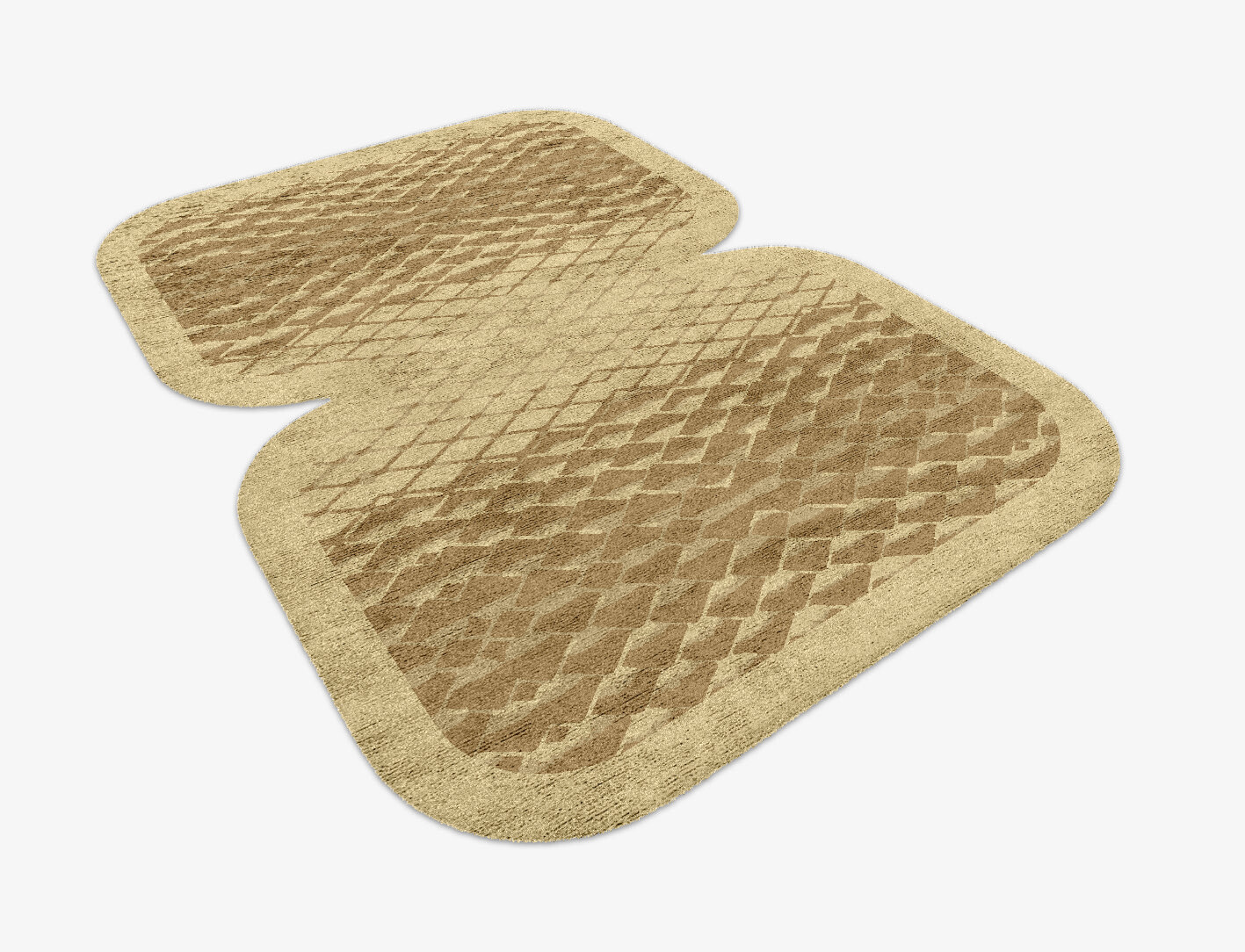 Soga Origami Eight Hand Knotted Bamboo Silk Custom Rug by Rug Artisan