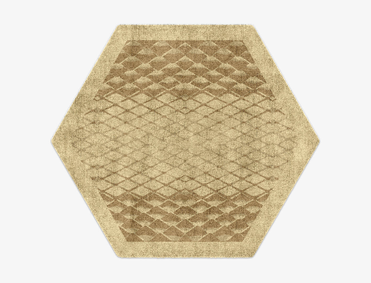 Soga Origami Hexagon Hand Knotted Bamboo Silk Custom Rug by Rug Artisan