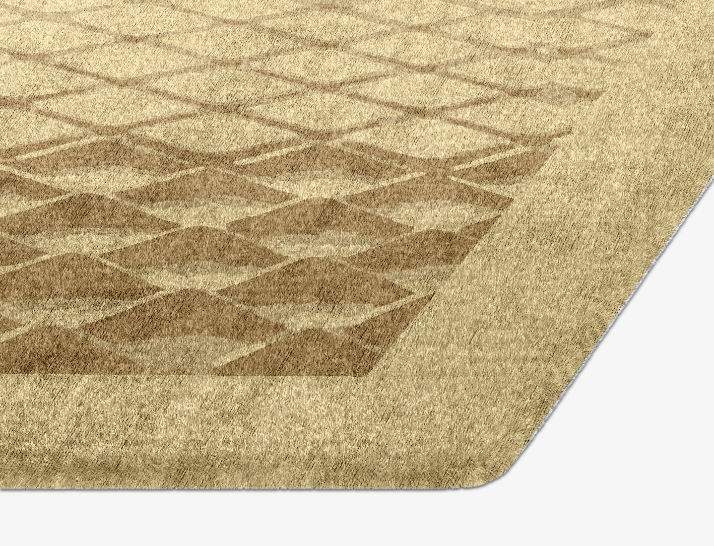 Soga Origami Hexagon Hand Knotted Bamboo Silk Custom Rug by Rug Artisan
