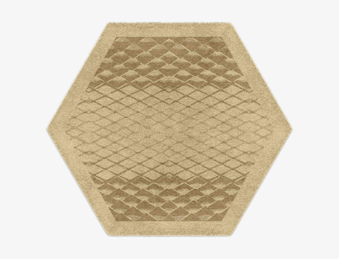 Soga Origami Hexagon Hand Knotted Tibetan Wool Custom Rug by Rug Artisan