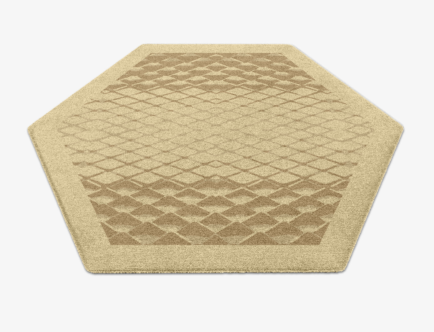 Soga Origami Hexagon Hand Knotted Tibetan Wool Custom Rug by Rug Artisan