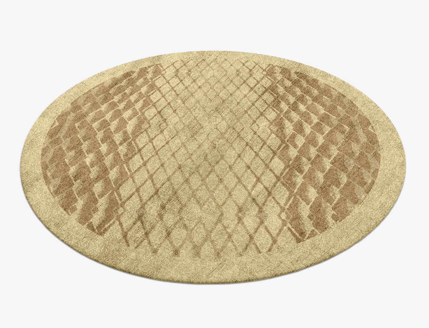 Soga Origami Round Hand Knotted Bamboo Silk Custom Rug by Rug Artisan