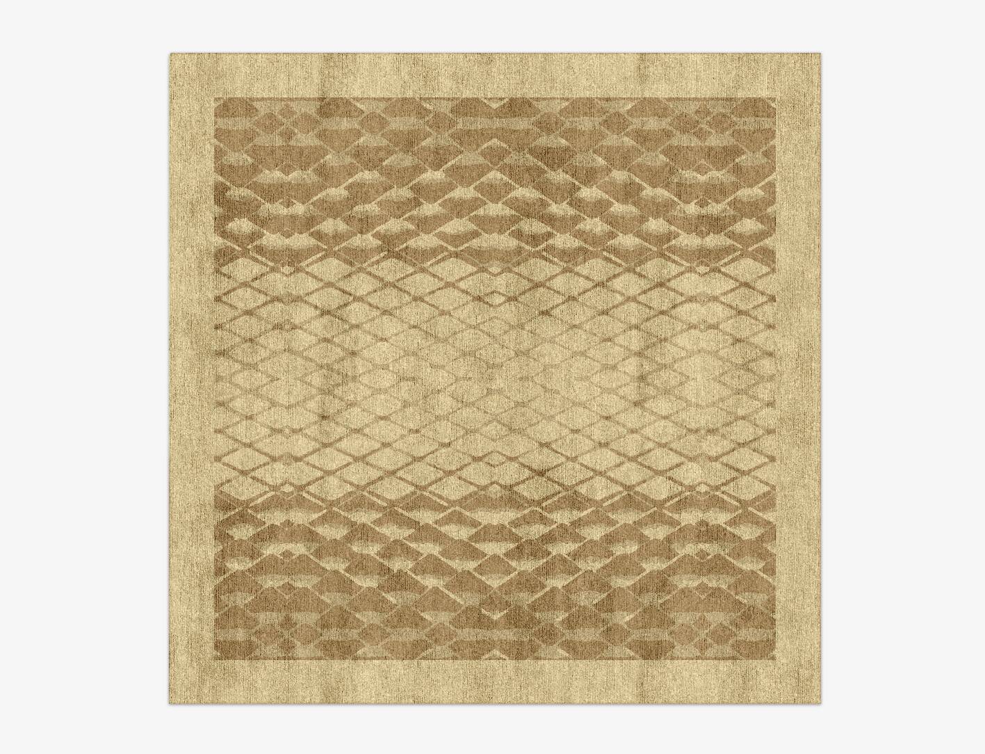 Soga Origami Square Hand Knotted Bamboo Silk Custom Rug by Rug Artisan
