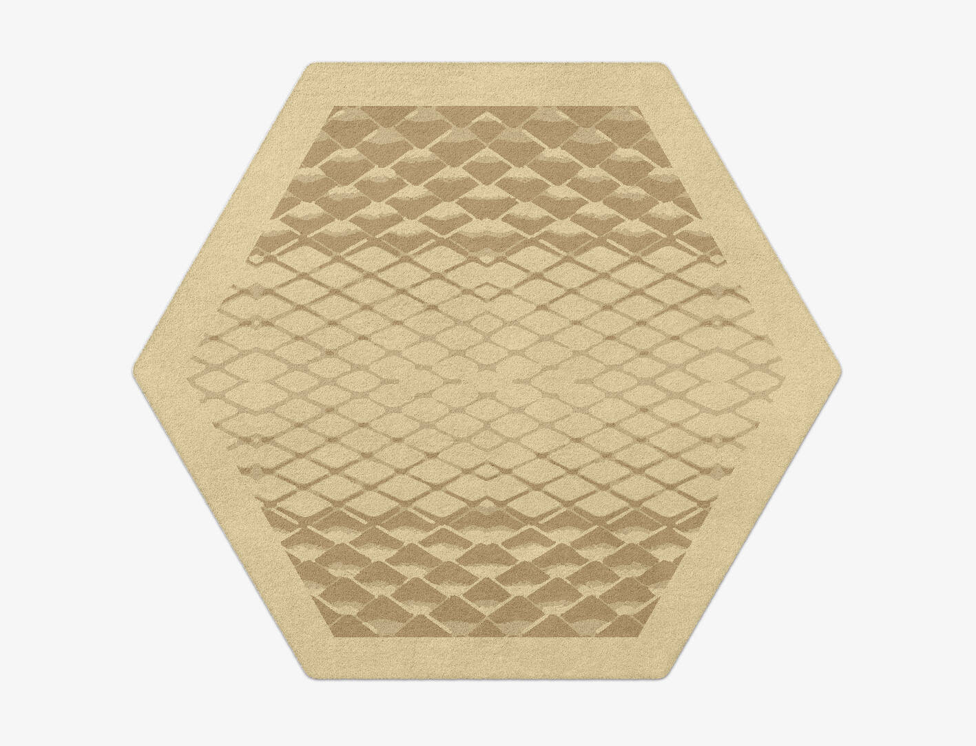 Soga Origami Hexagon Hand Tufted Pure Wool Custom Rug by Rug Artisan