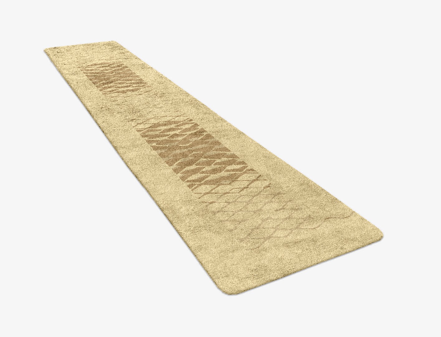 Soga Origami Runner Hand Tufted Bamboo Silk Custom Rug by Rug Artisan