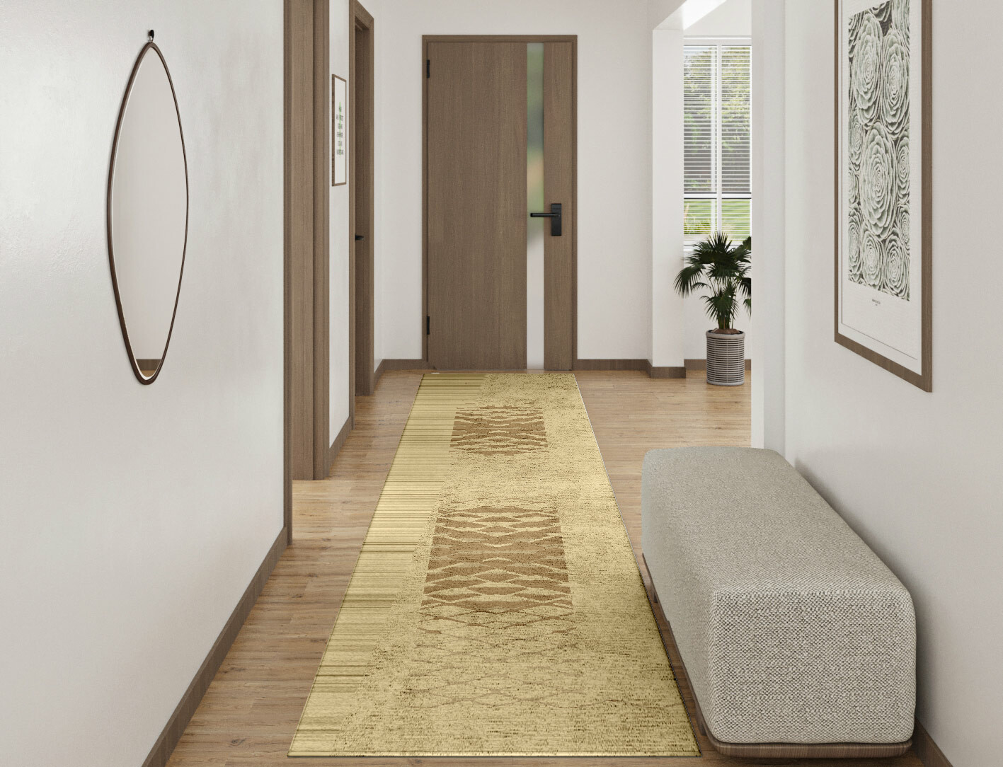 Soga Origami Runner Hand Tufted Bamboo Silk Custom Rug by Rug Artisan