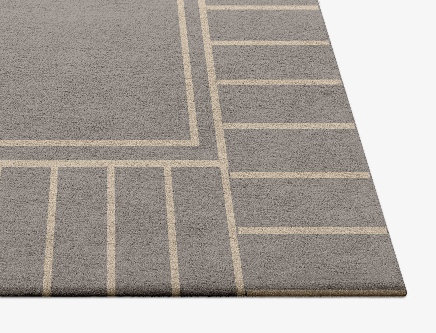 Solivagant Minimalist Square Hand Tufted Pure Wool Custom Rug by Rug Artisan