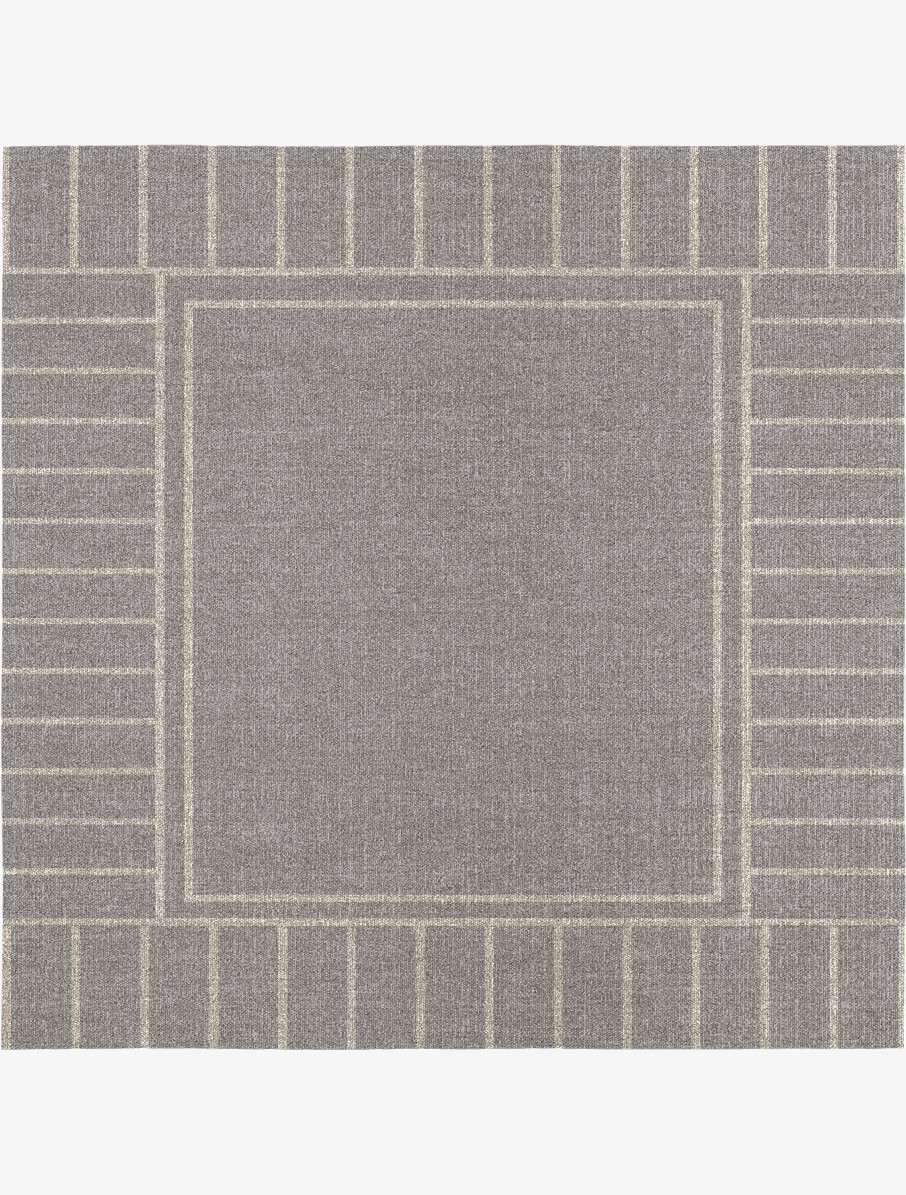 Solivagant Minimalist Square Outdoor Recycled Yarn Custom Rug by Rug Artisan