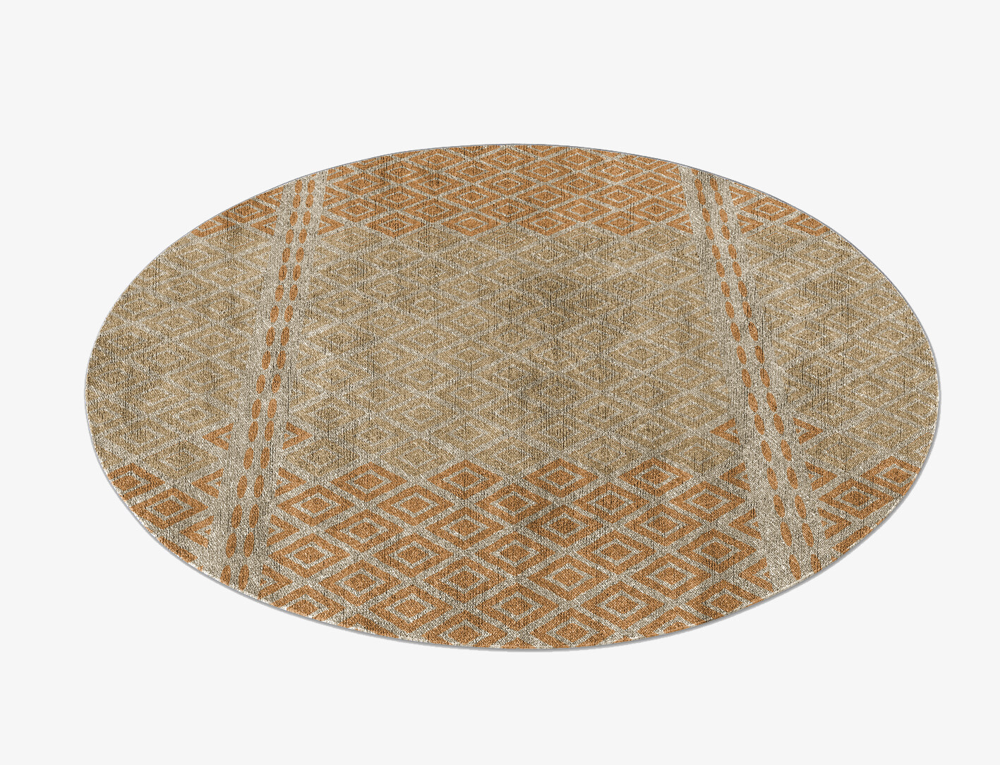 Solstice Flatweaves Round Flatweave Bamboo Silk Custom Rug by Rug Artisan