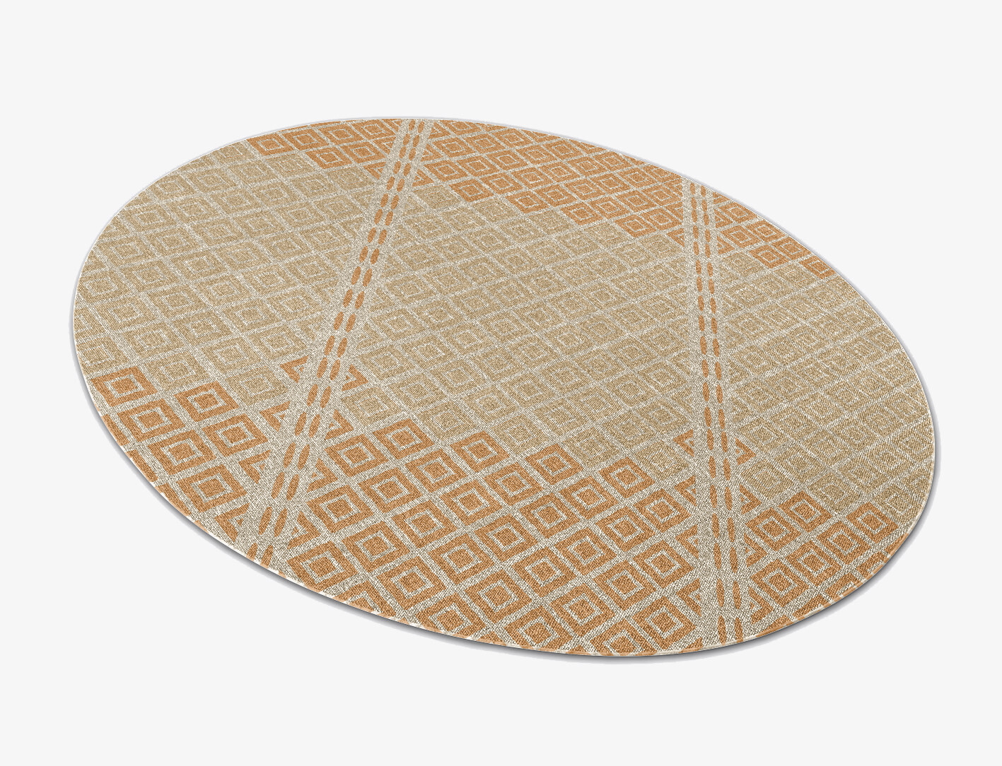 Solstice Flatweaves Oval Outdoor Recycled Yarn Custom Rug by Rug Artisan