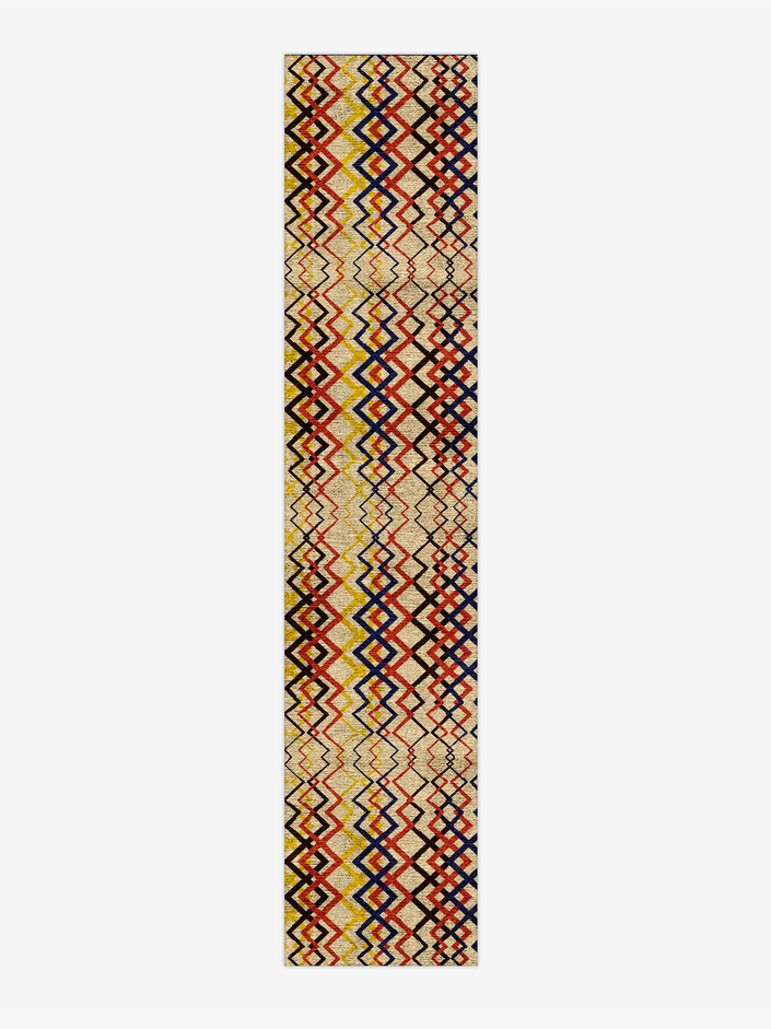 Sonus Abstract Runner Hand Knotted Bamboo Silk Custom Rug by Rug Artisan