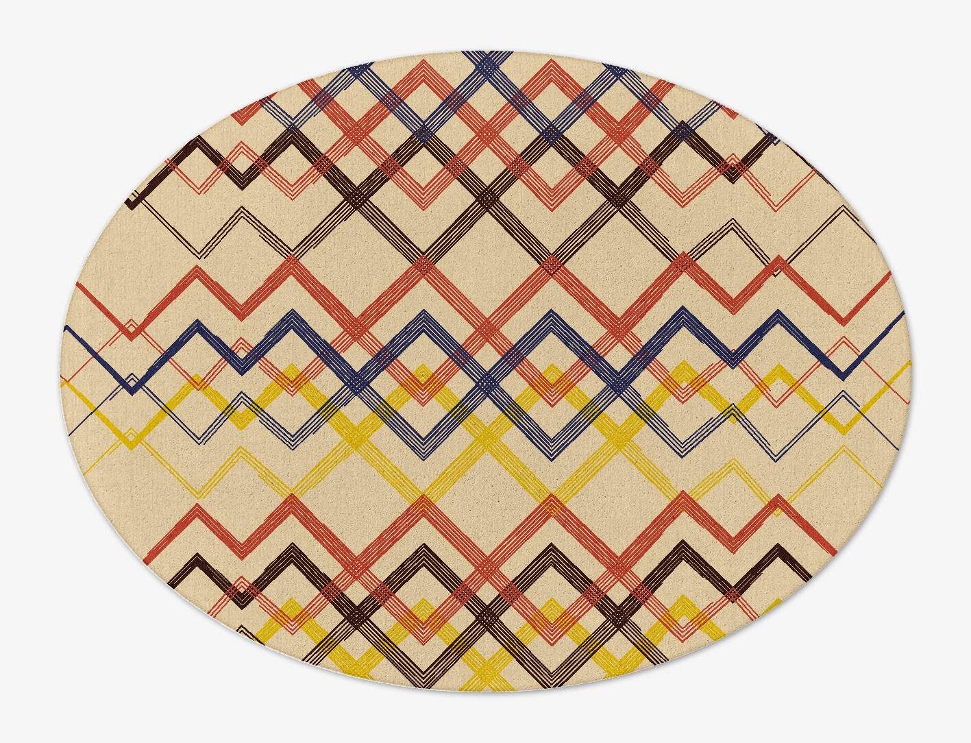 Sonus Abstract Oval Hand Tufted Pure Wool Custom Rug by Rug Artisan