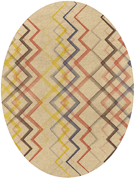 Sonus Abstract Oval Hand Tufted Pure Wool Custom Rug by Rug Artisan
