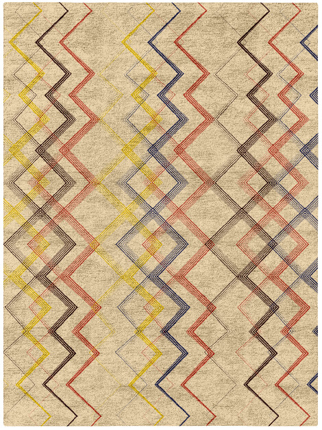 Sonus Abstract Rectangle Hand Tufted Bamboo Silk Custom Rug by Rug Artisan