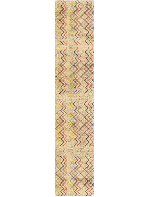 Sonus Abstract Runner Hand Tufted Bamboo Silk Custom Rug by Rug Artisan