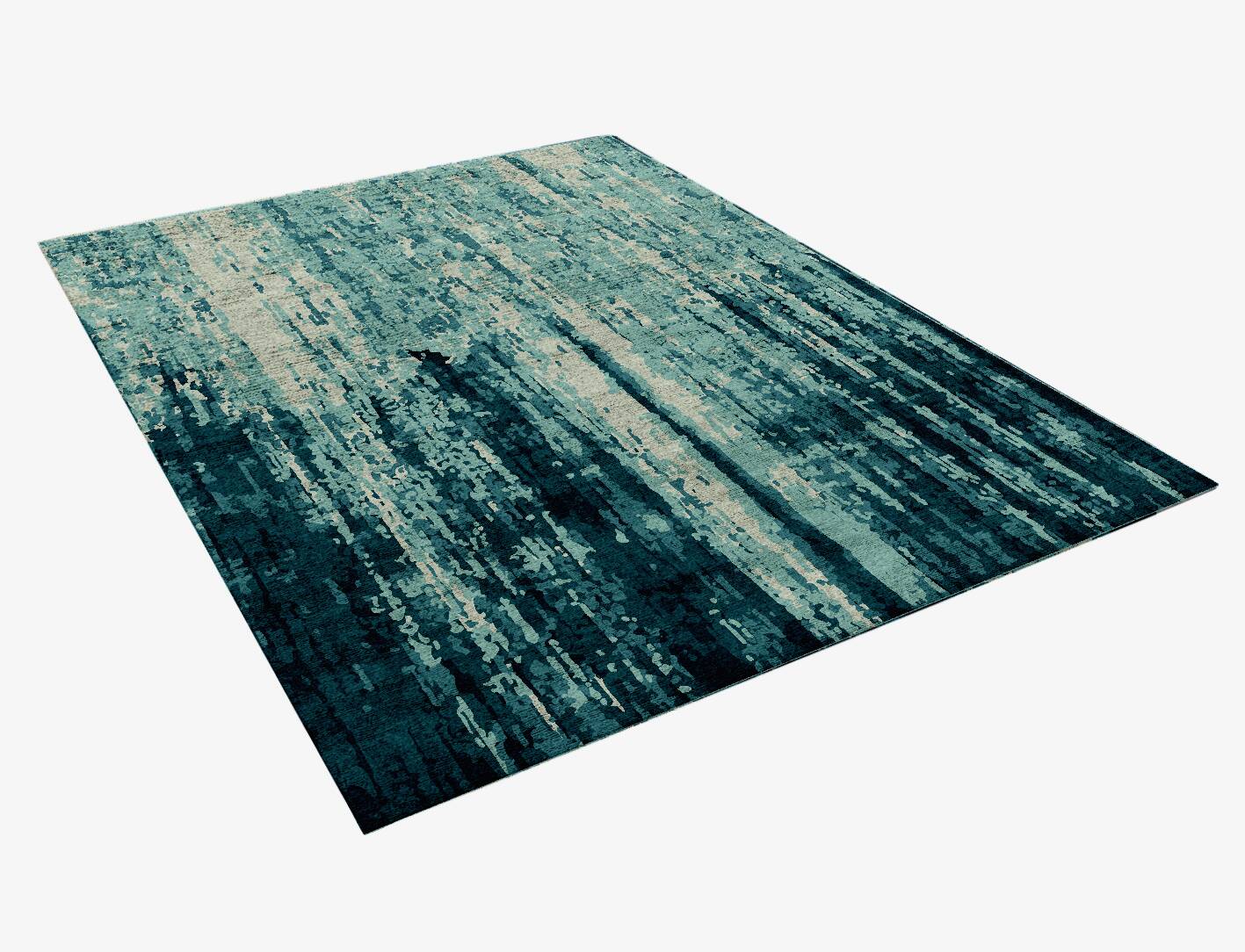 Soot Gradation Rectangle Hand Knotted Bamboo Silk Custom Rug by Rug Artisan