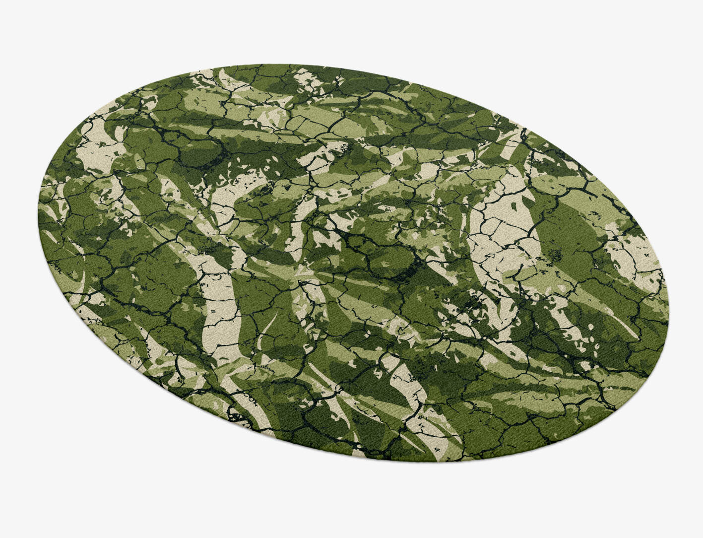 Sophime Abstract Oval Hand Knotted Tibetan Wool Custom Rug by Rug Artisan