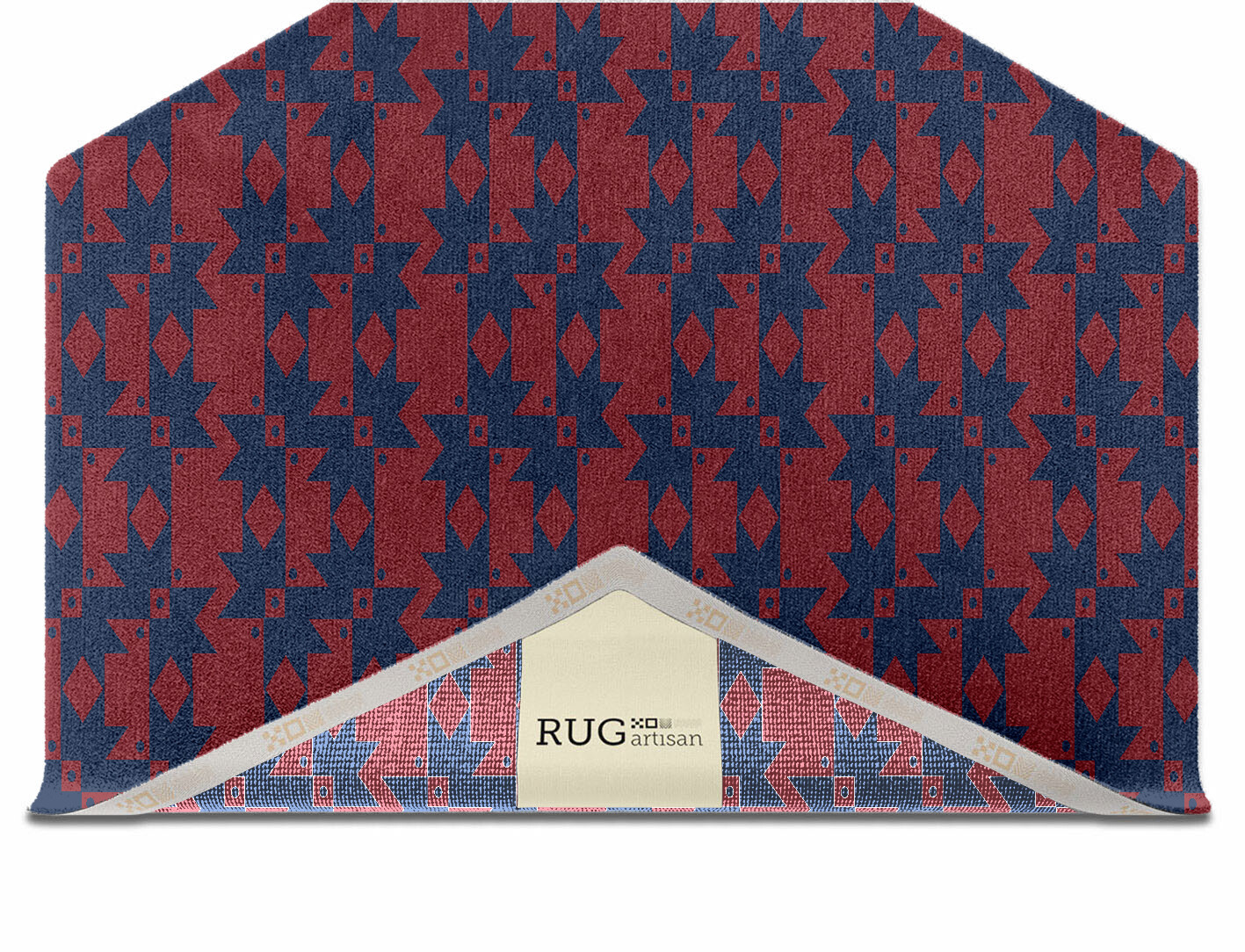 Southwestern Geometric Hexagon Hand Knotted Tibetan Wool Custom Rug by Rug Artisan