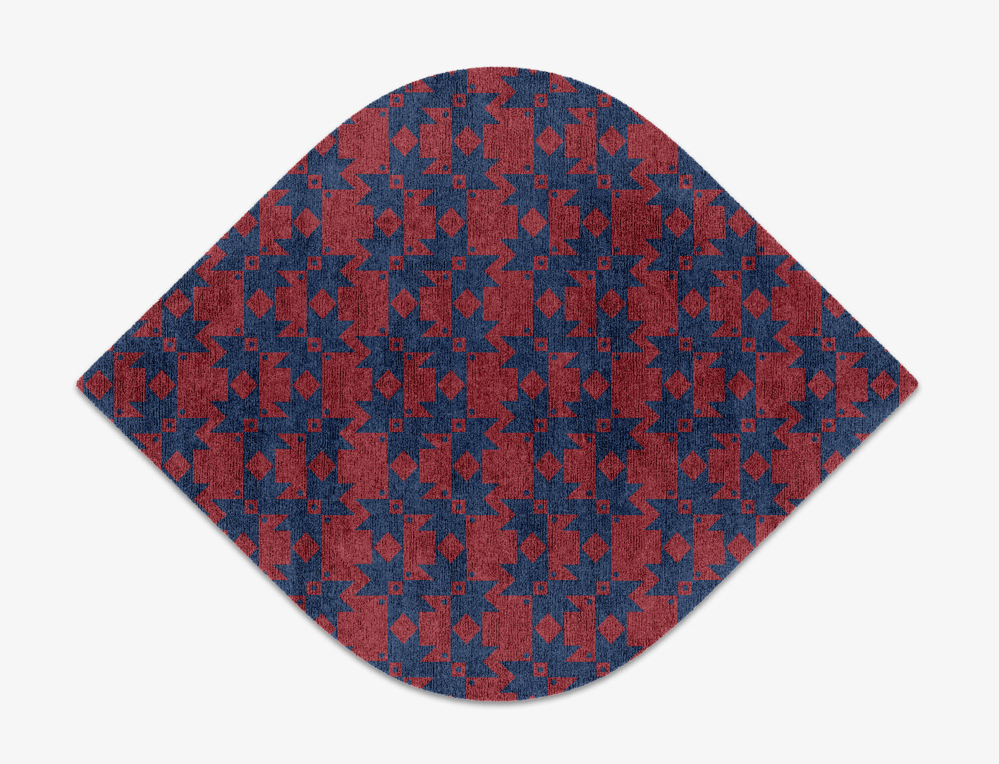 Southwestern Geometric Ogee Hand Knotted Bamboo Silk Custom Rug by Rug Artisan